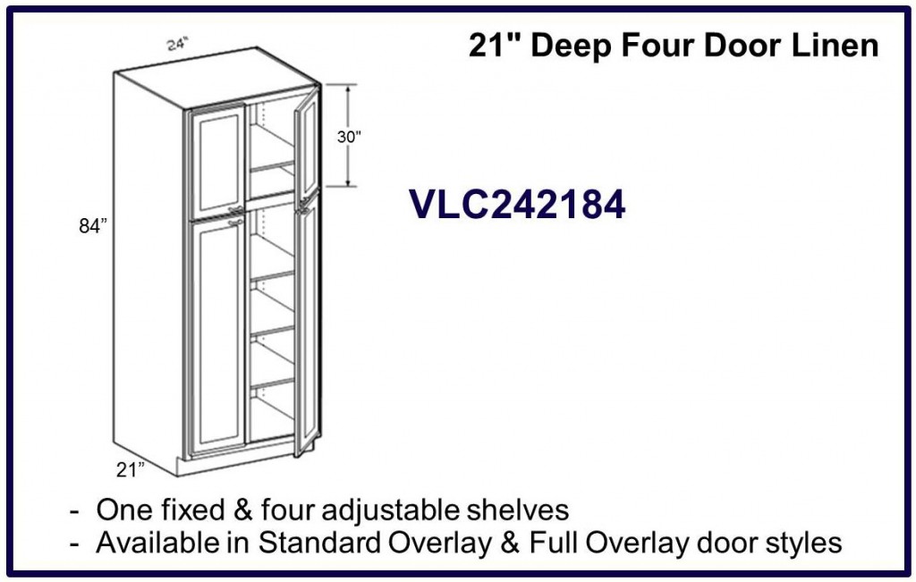 4 door linen cabinet