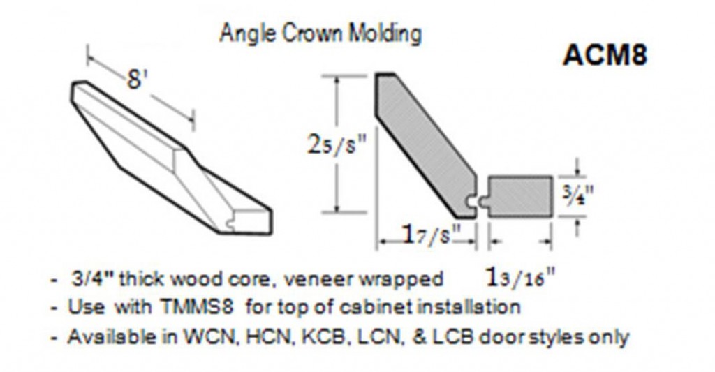 angle crown molding