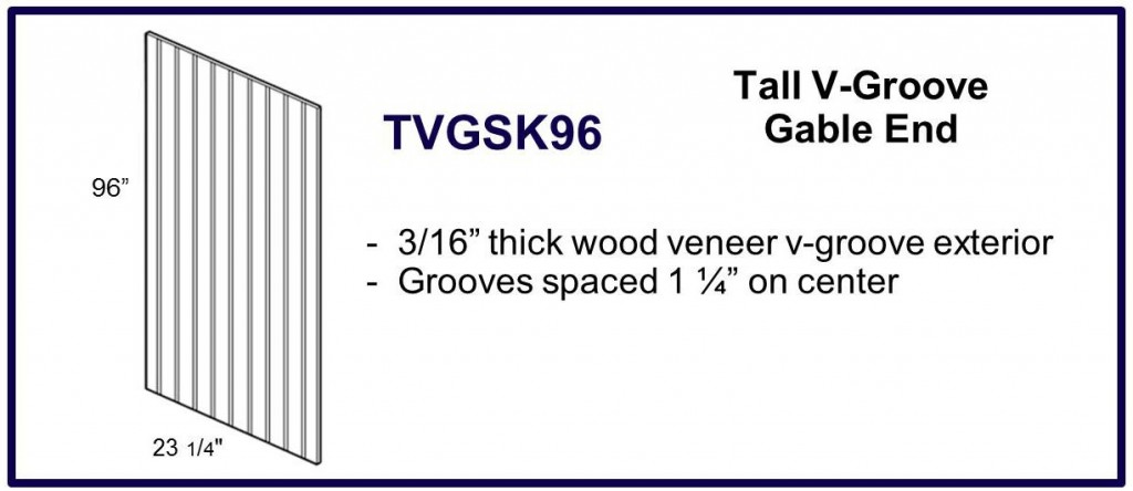 tall v groove gable end